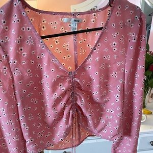 Long sleeve pink amuse shirt